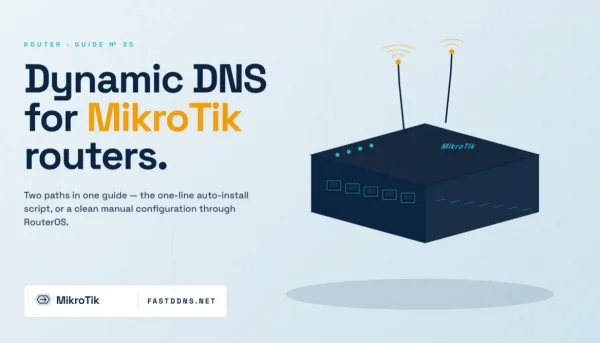 How to Install Free Fast DDNS Dynamic DNS on Router Mikrotik