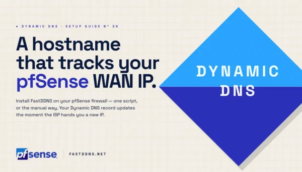 How to Install Free Fast DDNS Dynamic DNS on Router pfSense