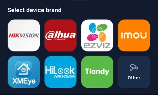 Supported camera brands